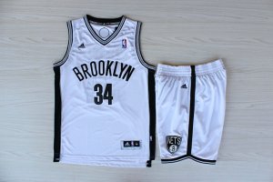 Maillot De Basket Brooklyn Nets Short et New Survetement Fabric Fans Version Blanc